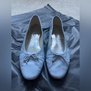 J.crew Baby Blue Patent Ballerina Flats 6.5